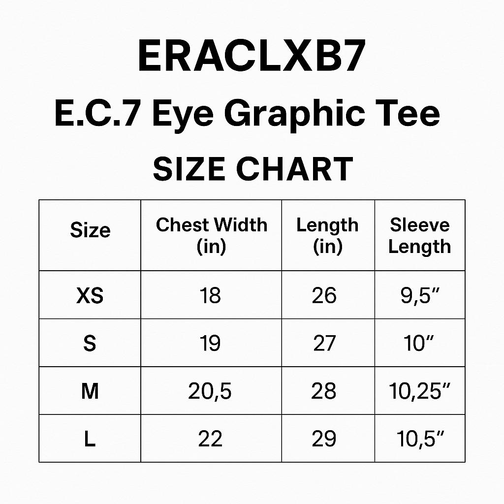 Boxy E.C.7 Eye Graphic Tee Black Acid wash