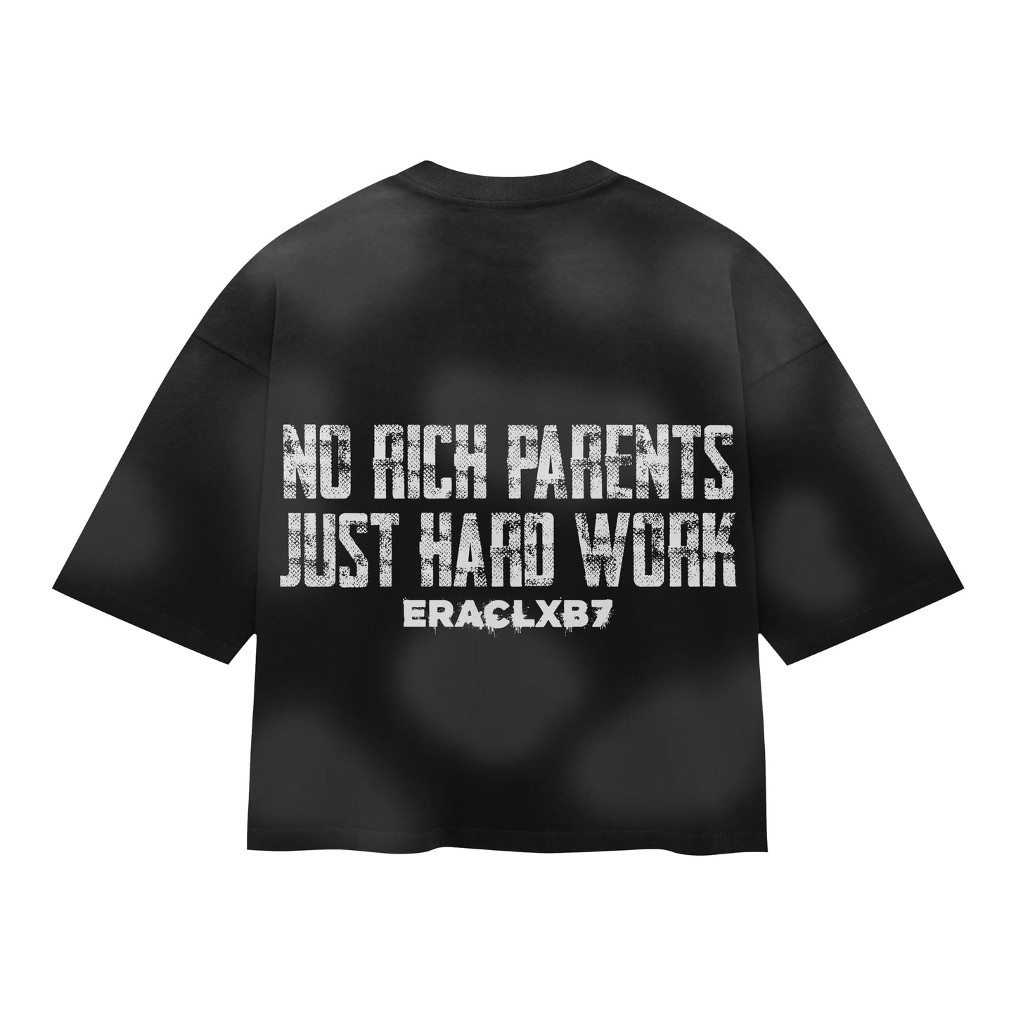 Boxy E.C.7 Eye Graphic Tee Black Acid wash